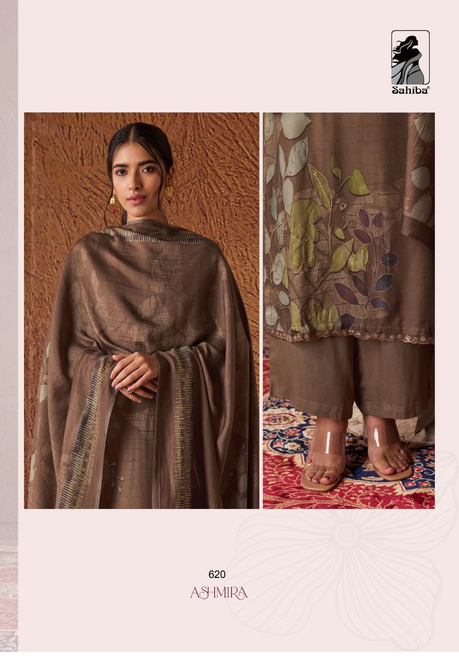 Ashmira By Sahiba Handwork Digital Printed Dress Material Wholesale Shop In Surat